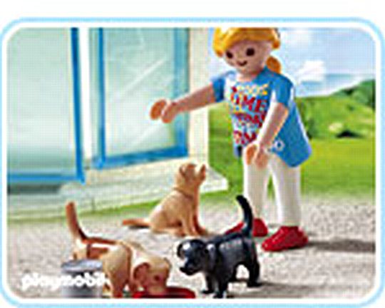 פליימוביל ילדה עם כלבים Playmobil 4687