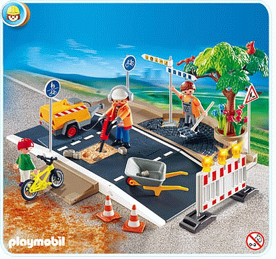 פליימוביל אתר בניית כביש Playmobil 4047