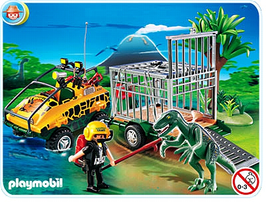 פליימוביל רכב אמפיבי וכלוב Playmobil 4175