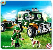 פליימוביל רכב יער ונגרר Playmobil 4206