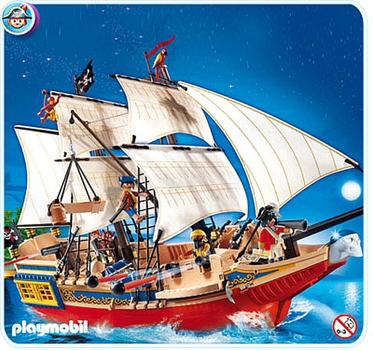 פליימוביל ספינת פיראטים בהסוואה Playmobil 4290
