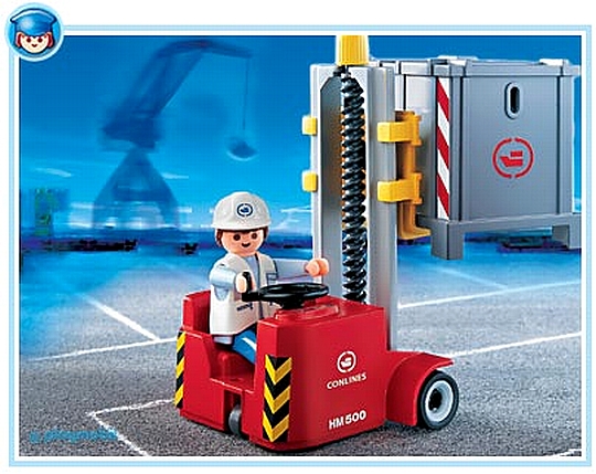 פליימוביל מלגזת צד בנמל Playmobil 4476