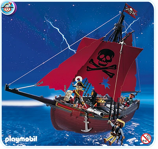 פליימוביל ספינת הפיראטים האדומה Playmobil 3900