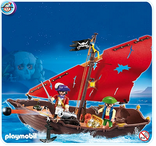 פליימוביל ספינה עם תותח Playmobil 4444