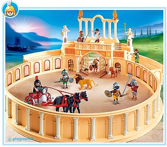 פליימוביל זירה עם ארבע גלדיאטורים Playmobil 4270