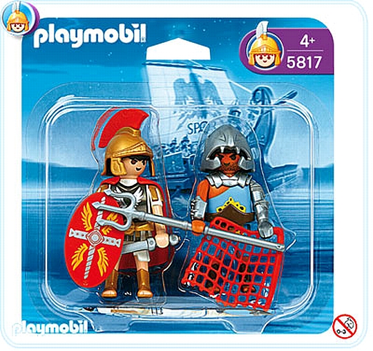 פליימוביל 2 דמויות של אביר רומאי נלחם בחייל הלגיון Playmobil 5817