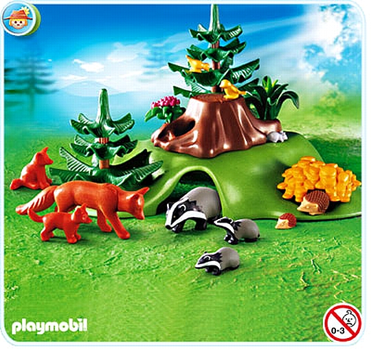 פליימוביל חיות היער ומאורה Playmobil 4204