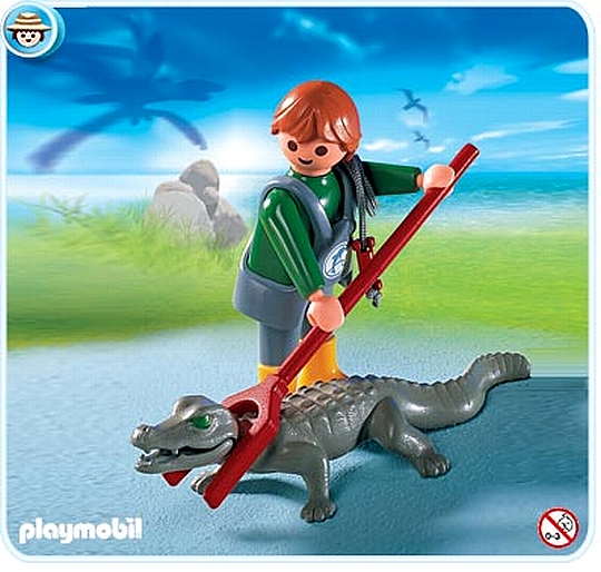 פליימוביל שומר הגן ותנין Playmobil 4465