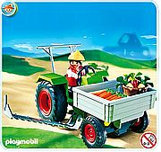 פליימוביל טרקטור ועגלת פרחים Playmobil 4497