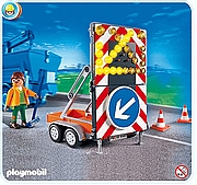 פליימוביל תמרור דרך מואר Playmobil 4049