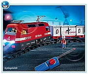 פליימוביל רכבת משא עם אורות Playmobil 4010