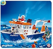 פליימוביל סירת מחקר ימי Playmobil 4469