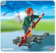 פליימוביל שומר הגן ותנין Playmobil 4465