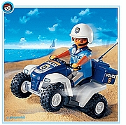 פליימוביל שוטר רוכב על טרקטורון Playmobil 3655